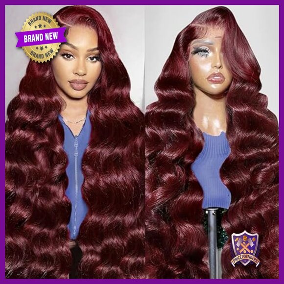 30 Inch 13x6 Lace Front Human Hair Wig 200% Density Body Wave Glueless